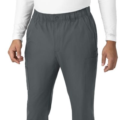 Image showing 7 th Carhartt Men's Force Essentials 9-Pocket Straight Mid-Rise Cargo Scrub Pants