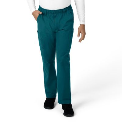 Image showing 0 th Carhartt Men's Force Essentials 9-Pocket Straight Mid-Rise Cargo Scrub Pants