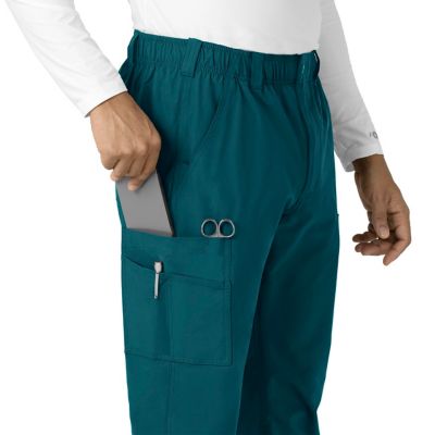 Image showing 5 th Carhartt Men's Force Essentials 9-Pocket Straight Mid-Rise Cargo Scrub Pants