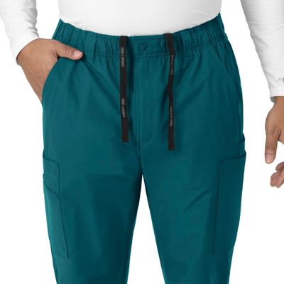Image showing 6 th Carhartt Men's Force Essentials 9-Pocket Straight Mid-Rise Cargo Scrub Pants