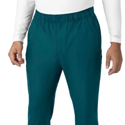 Image showing 7 th Carhartt Men's Force Essentials 9-Pocket Straight Mid-Rise Cargo Scrub Pants