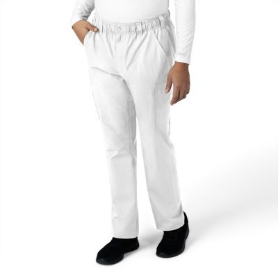 Image showing  Men's Force Essentials 9-Pocket Straight Mid-Rise Cargo Scrub Pants