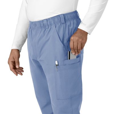 Image showing 4 th Carhartt Men's Force Essentials 9-Pocket Straight Mid-Rise Cargo Scrub Pants