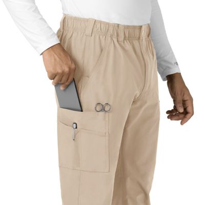 Image showing 5 th Carhartt Men's Force Essentials 9-Pocket Straight Mid-Rise Cargo Scrub Pants