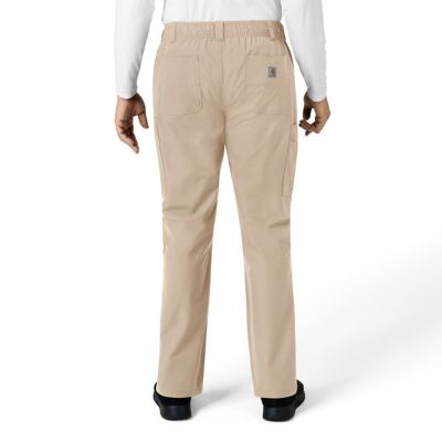 Image showing  Men's Force Essentials 9-Pocket Straight Mid-Rise Cargo Scrub Pants