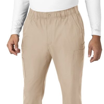 Image showing 7 th Carhartt Men's Force Essentials 9-Pocket Straight Mid-Rise Cargo Scrub Pants