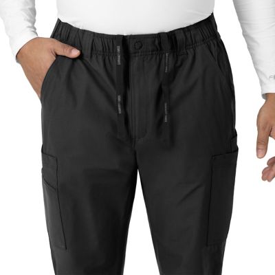 Image showing 6 th Carhartt Men's Force Essentials 9-Pocket Straight Mid-Rise Cargo Scrub Pants
