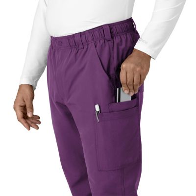 Image showing 4 th Carhartt Men's Force Essentials 9-Pocket Straight Mid-Rise Cargo Scrub Pants