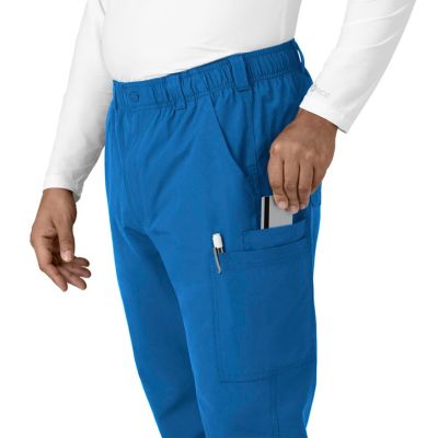 Image showing 4 th Carhartt Men's Force Essentials 9-Pocket Straight Mid-Rise Cargo Scrub Pants
