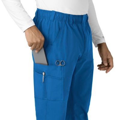 Image showing 5 th Carhartt Men's Force Essentials 9-Pocket Straight Mid-Rise Cargo Scrub Pants