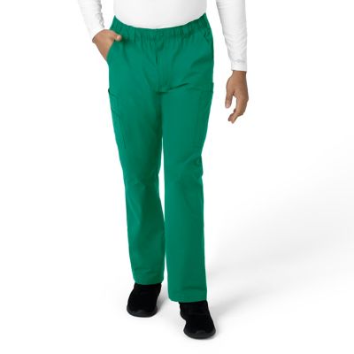 Image showing  Men's Force Essentials 9-Pocket Straight Mid-Rise Cargo Scrub Pants