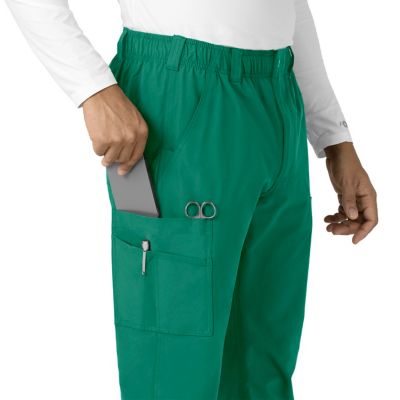 Image showing 5 th Carhartt Men's Force Essentials 9-Pocket Straight Mid-Rise Cargo Scrub Pants