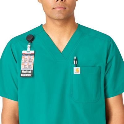 Image showing  Men's Force Essentials 4-Pocket Shirttail V-Neck Scrub Top