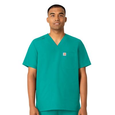 Image showing  Men's Force Essentials 4-Pocket Shirttail V-Neck Scrub Top