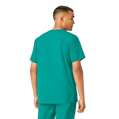 Image showing  Men's Force Essentials 4-Pocket Shirttail V-Neck Scrub Top