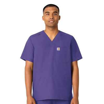 Carhartt Men's Force Essentials 4-Pocket Shirttail V-Neck Scrub Top