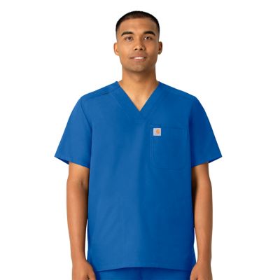 Carhartt Men's Force Essentials 4-Pocket Shirttail V-Neck Scrub Top