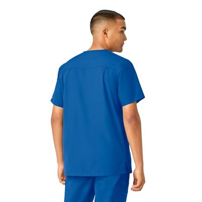 Image showing  Men's Force Essentials 4-Pocket Shirttail V-Neck Scrub Top