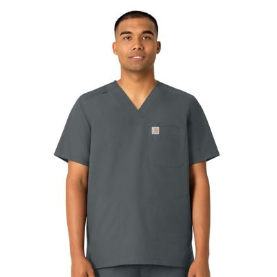 Image showing  Men's Force Essentials 4-Pocket Shirttail V-Neck Scrub Top