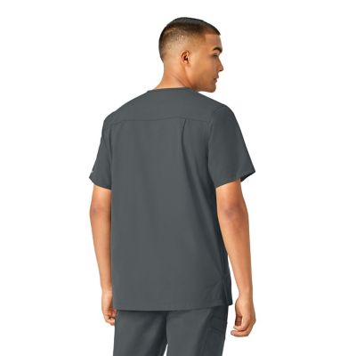 Image showing  Men's Force Essentials 4-Pocket Shirttail V-Neck Scrub Top