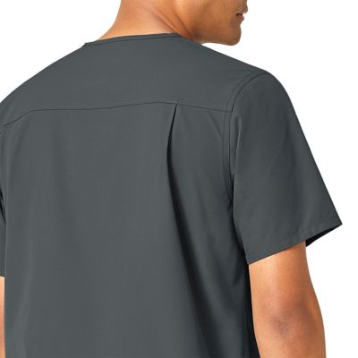 Image showing 4 th Carhartt Men's Force Essentials 4-Pocket Shirttail V-Neck Scrub Top