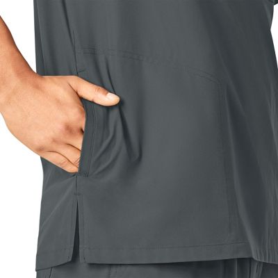 Image showing 5 th Carhartt Men's Force Essentials 4-Pocket Shirttail V-Neck Scrub Top