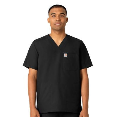 Carhartt Men's Force Essentials 4-Pocket Shirttail V-Neck Scrub Top