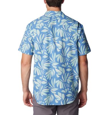 Image showing  Men's Utilizer Printed Woven Short-Sleeve Polo Shirt