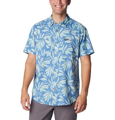 Columbia Sportswear Men's Utilizer Printed Woven Short Sleeve Shirt