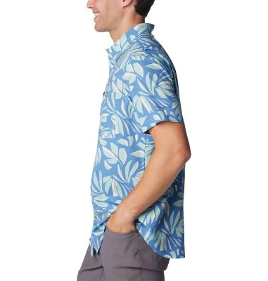 Image showing  Men's Utilizer Printed Woven Short-Sleeve Polo Shirt