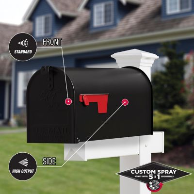 Image showing  12 oz. Black Stops Rust Custom 5-in-1 Spray Paint, Semi-Gloss