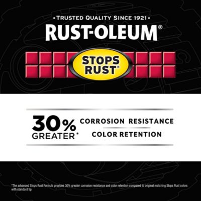Image showing 6 th Rust-Oleum 12 oz. White Stops Rust Custom 5-in-1 Spray Paint, Gloss
