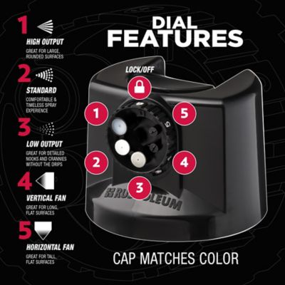 Image showing  12 oz. Black Stops Rust Custom 5-in-1 Spray Paint, Gloss