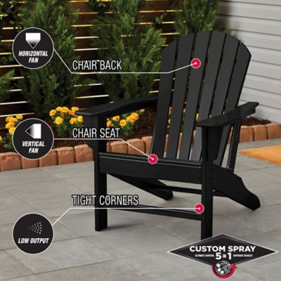 Image showing  12 oz. Black Stops Rust Custom 5-in-1 Spray Paint, Gloss