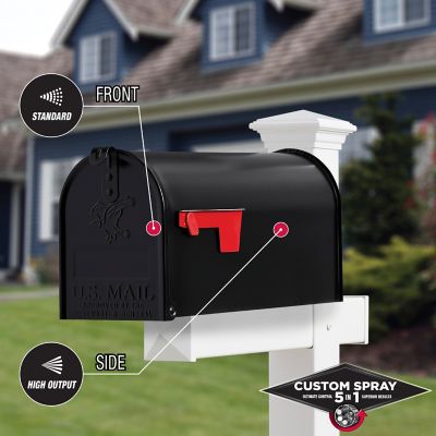 Image showing  12 oz. Black Stops Rust Custom 5-in-1 Spray Paint, Gloss