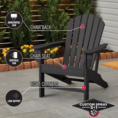 Image showing  12 oz. Black Stops Rust Custom 5-in-1 Spray Paint, Flat