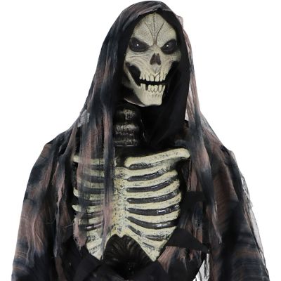 Image showing 12 th Haunted Hill Farm 7 ft. Tall Khronos the Rotting Reaper by SVI Halloween Animatronic, Premium Talking Decoration, Plug-In