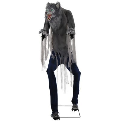 Haunted Hill Farm 7 ft. Tall Farkas the Towering Werewolf by SVI Halloween Animatronic, Premium Halloween Decoration, Plug-In