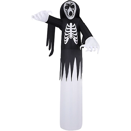 Haunted Hill Farm 12 ft. Tall Pre-lit Inflatable Grim Reaper