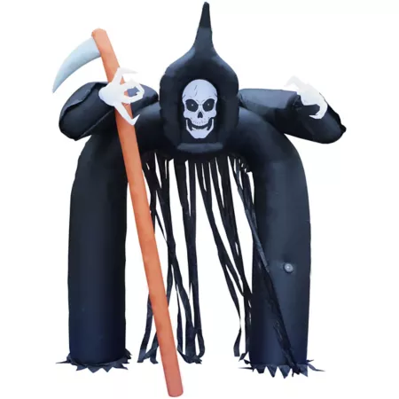 Haunted Hill Farm 10 Feet Tall Pre-Lit Musical Inflatable Reaper Arch Halloween Inflatables