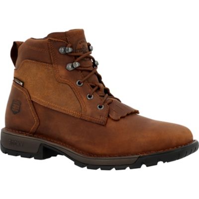 Rocky Men's Square Toe Legacy 32 Waterproof Leather Boots, 5 in.