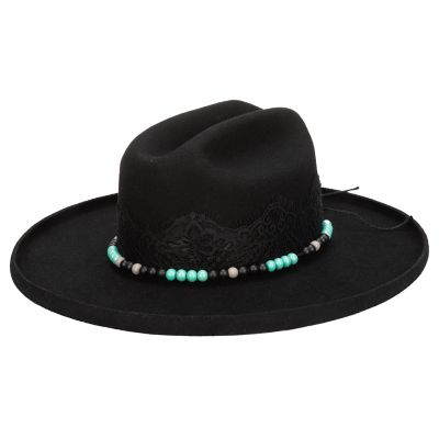 San Diego Hat Company Rancher With Lace and Turquoise Trim