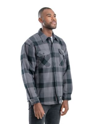 Image showing  Men's Quilt-Lined Flannel Shirt Jacket