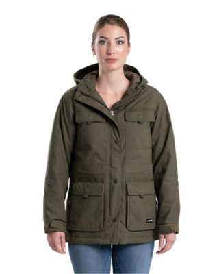 Berne Women's Quilt-Lined Washed Duck Utility Coat