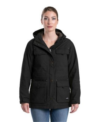 Berne Women's Quilt-Lined Washed Duck Utility Coat