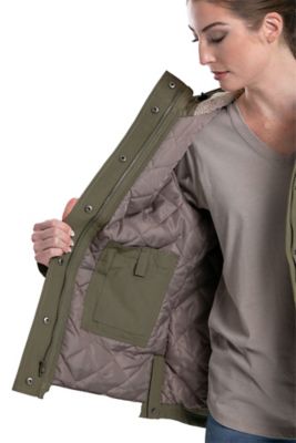 Image showing 2 th Berne Women's Softstone Micro Duck Hooded Jacket
