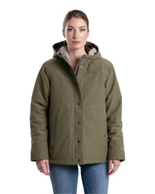 Berne Women's Softstone Micro Duck Hooded Jacket