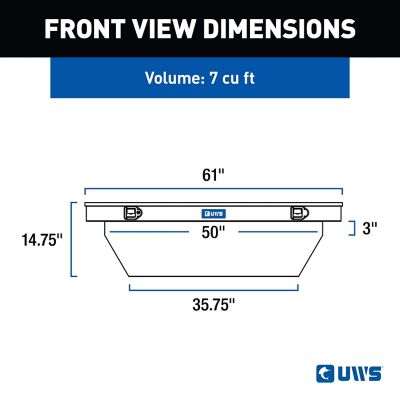 Image showing 1 th UWS 60 in. Angled Crossover Truck Tool Box