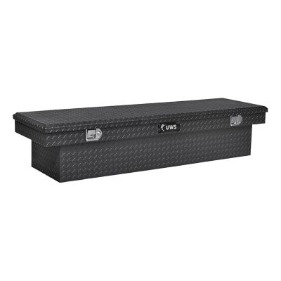 UWS 72 in. Standard Profile Crossover Truck Tool Box with Paddle Handles, Bright Aluminum