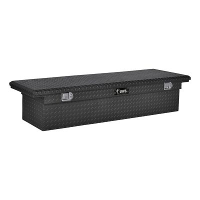 UWS 72 in. Low Profile Crossover Truck Tool Box with Paddle Handles, Matte Black